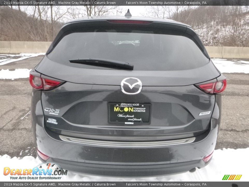 2019 Mazda CX-5 Signature AWD Machine Gray Metallic / Caturra Brown Photo #5