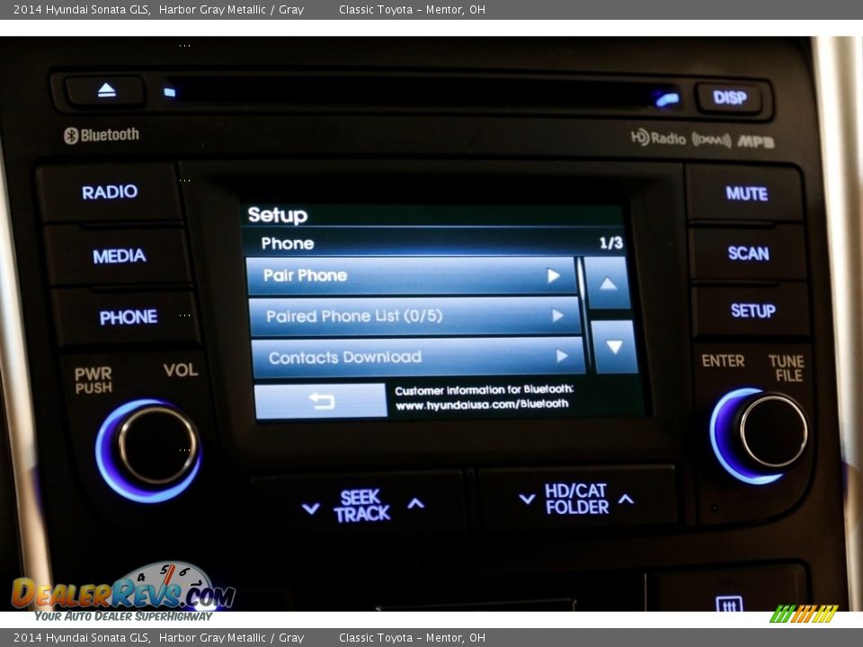 2014 Hyundai Sonata GLS Harbor Gray Metallic / Gray Photo #11