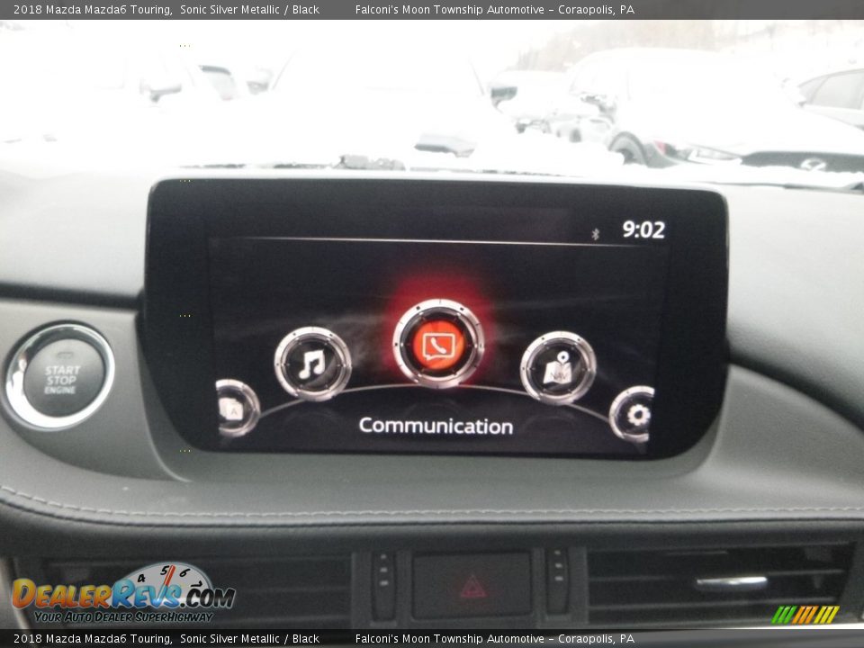 2018 Mazda Mazda6 Touring Sonic Silver Metallic / Black Photo #13