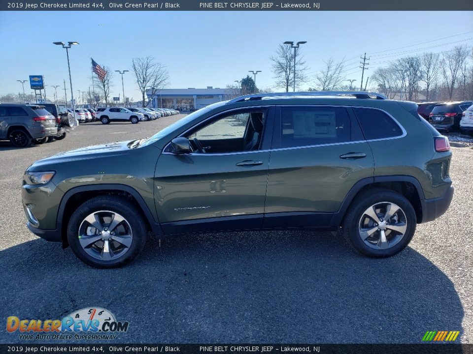 2019 Jeep Cherokee Limited 4x4 Olive Green Pearl / Black Photo #3