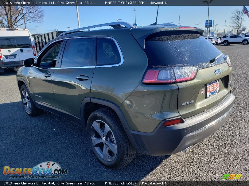 2019 Jeep Cherokee Limited 4x4 Olive Green Pearl / Black Photo #4