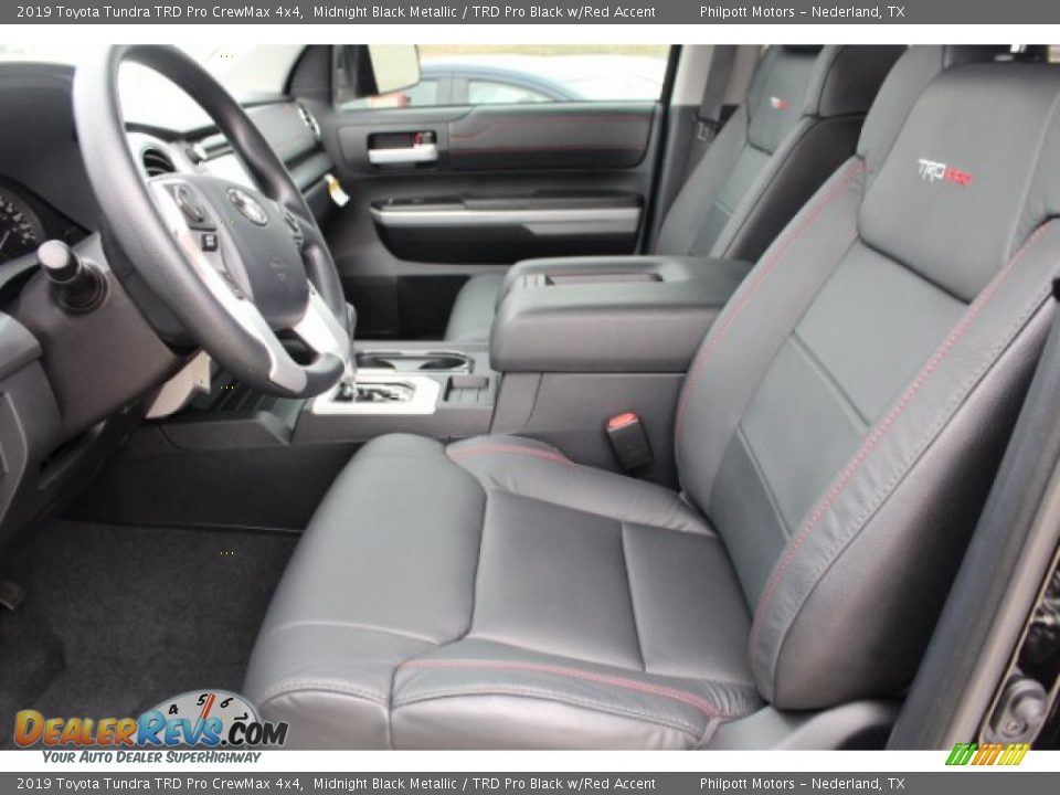 TRD Pro Black w/Red Accent Interior - 2019 Toyota Tundra TRD Pro CrewMax 4x4 Photo #10