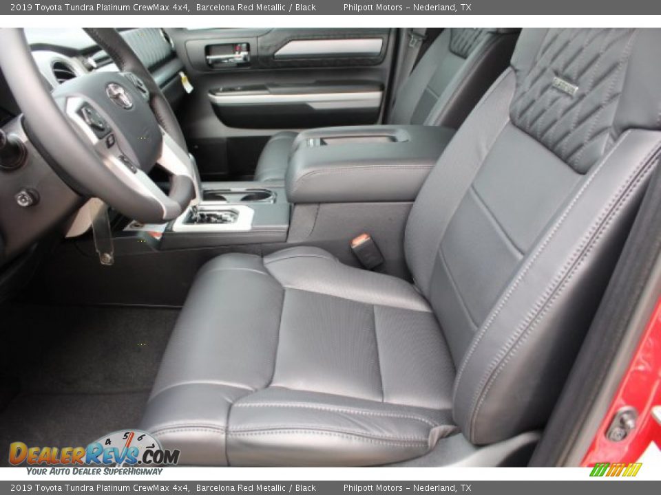 Black Interior - 2019 Toyota Tundra Platinum CrewMax 4x4 Photo #10