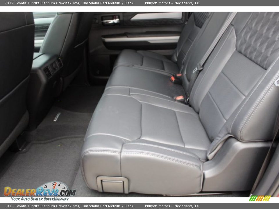 Rear Seat of 2019 Toyota Tundra Platinum CrewMax 4x4 Photo #20