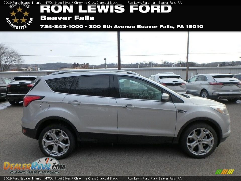 2019 Ford Escape Titanium 4WD Ingot Silver / Chromite Gray/Charcoal Black Photo #1