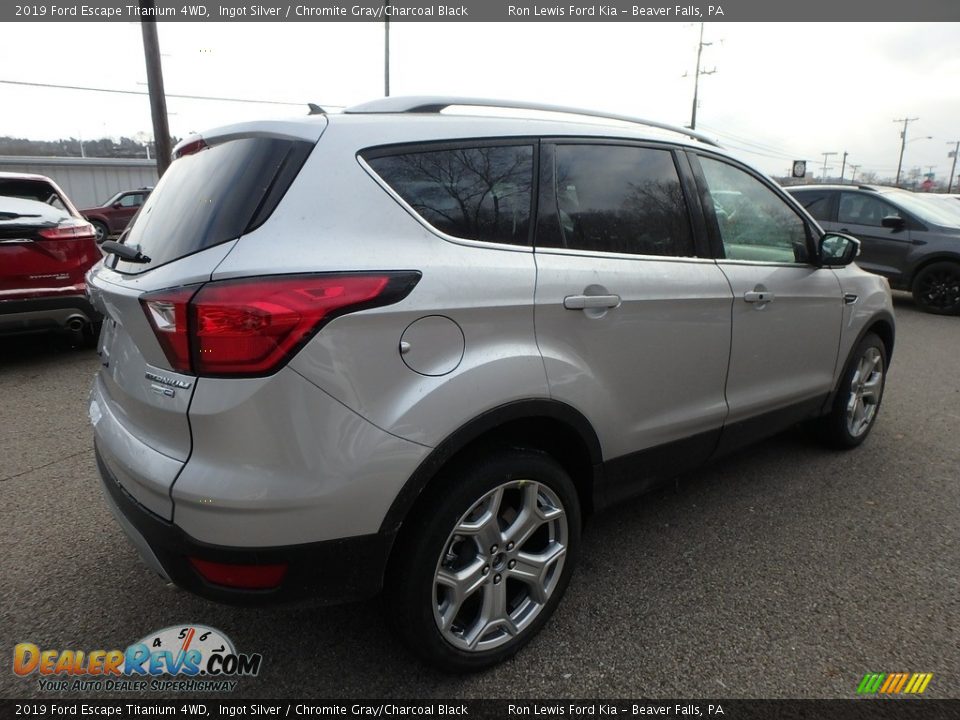 2019 Ford Escape Titanium 4WD Ingot Silver / Chromite Gray/Charcoal Black Photo #2