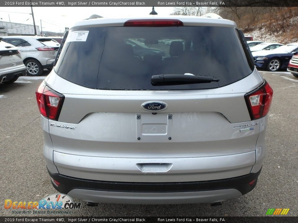 2019 Ford Escape Titanium 4WD Ingot Silver / Chromite Gray/Charcoal Black Photo #3