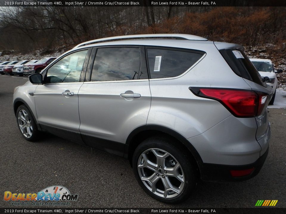 2019 Ford Escape Titanium 4WD Ingot Silver / Chromite Gray/Charcoal Black Photo #5