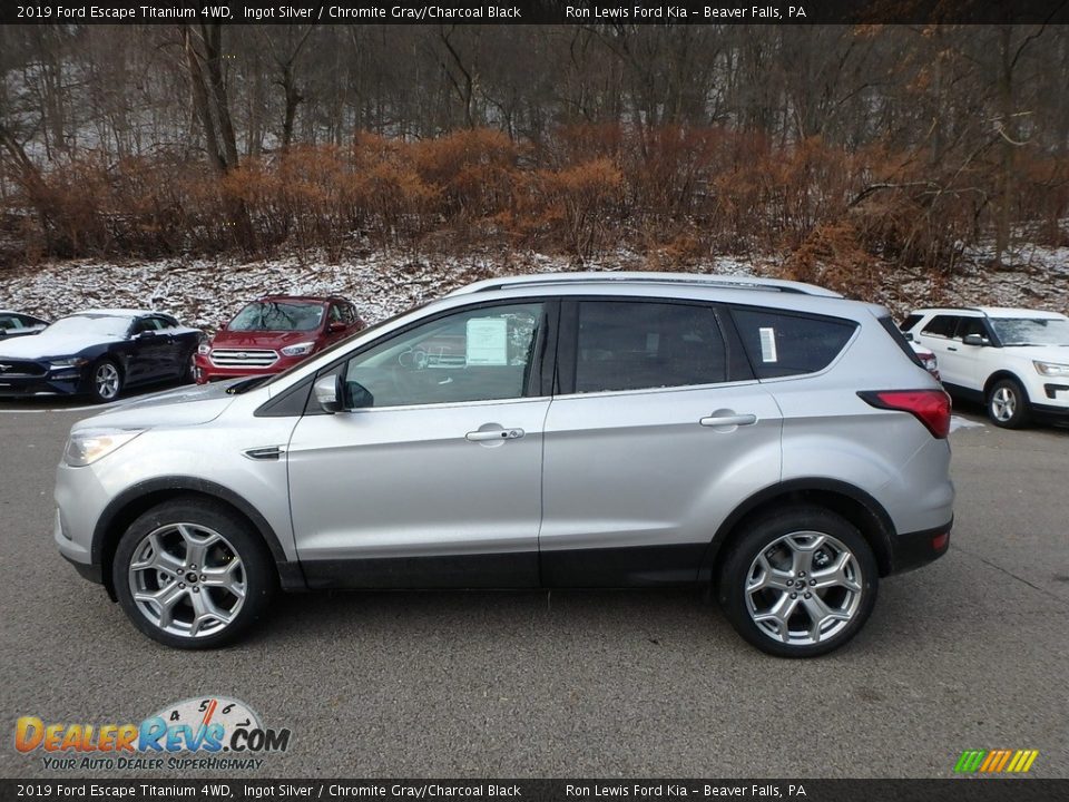 2019 Ford Escape Titanium 4WD Ingot Silver / Chromite Gray/Charcoal Black Photo #6