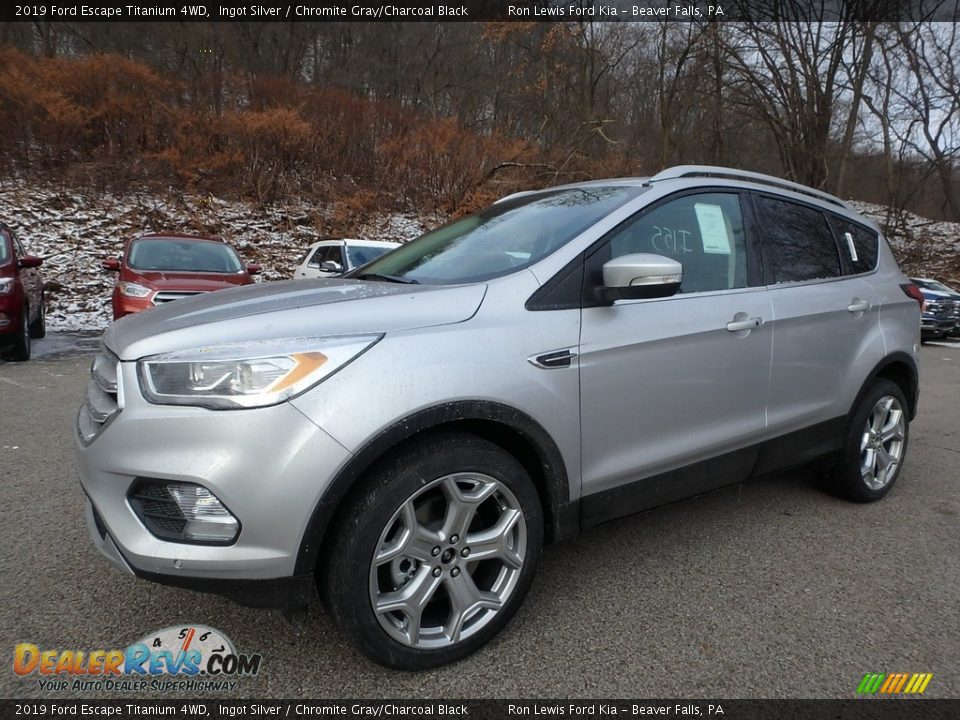 2019 Ford Escape Titanium 4WD Ingot Silver / Chromite Gray/Charcoal Black Photo #7