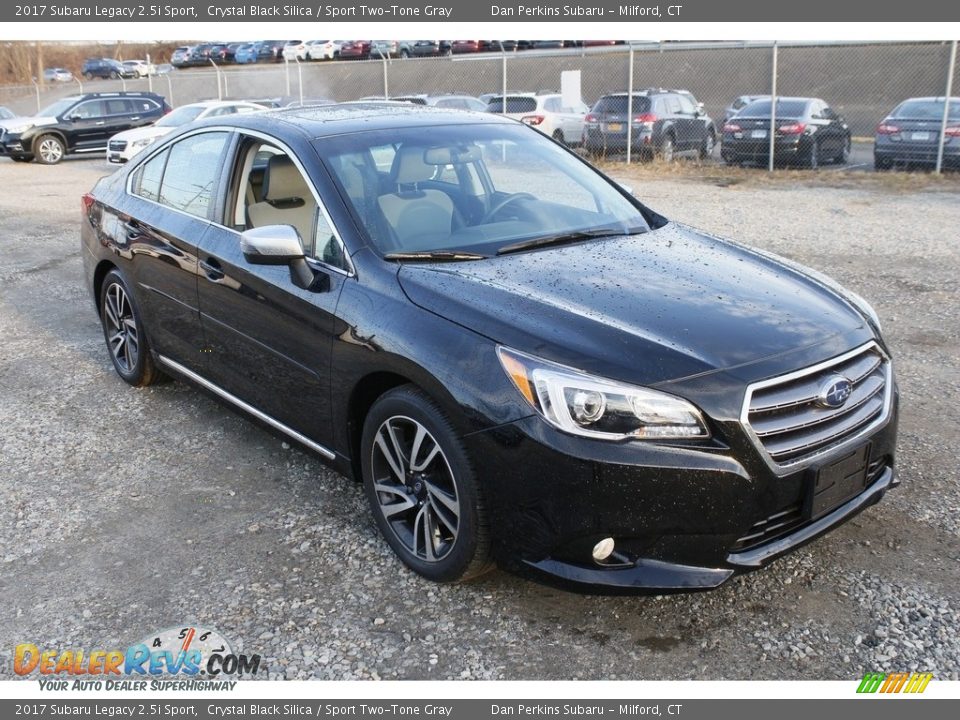 2017 Subaru Legacy 2.5i Sport Crystal Black Silica / Sport Two-Tone Gray Photo #1