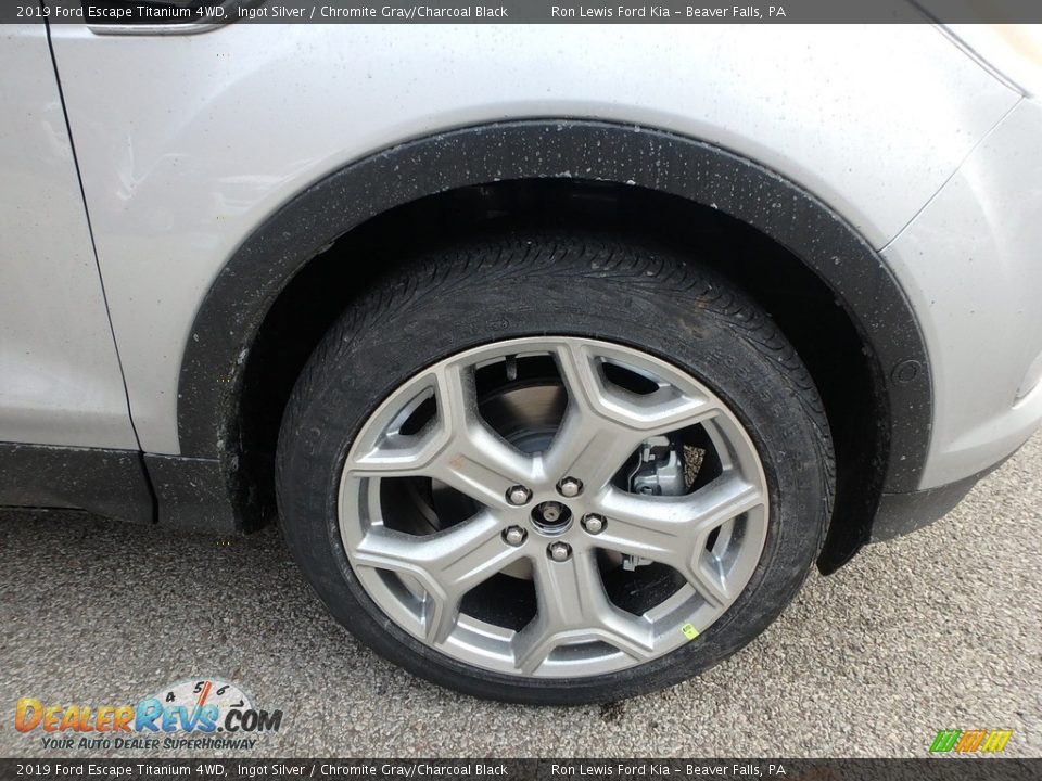 2019 Ford Escape Titanium 4WD Ingot Silver / Chromite Gray/Charcoal Black Photo #10
