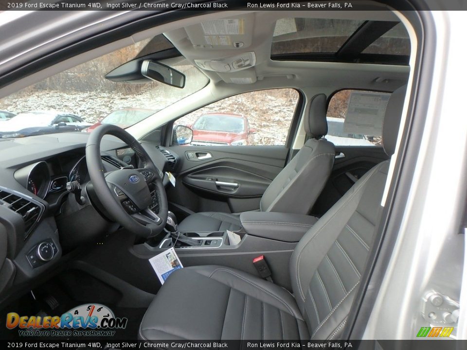 2019 Ford Escape Titanium 4WD Ingot Silver / Chromite Gray/Charcoal Black Photo #11