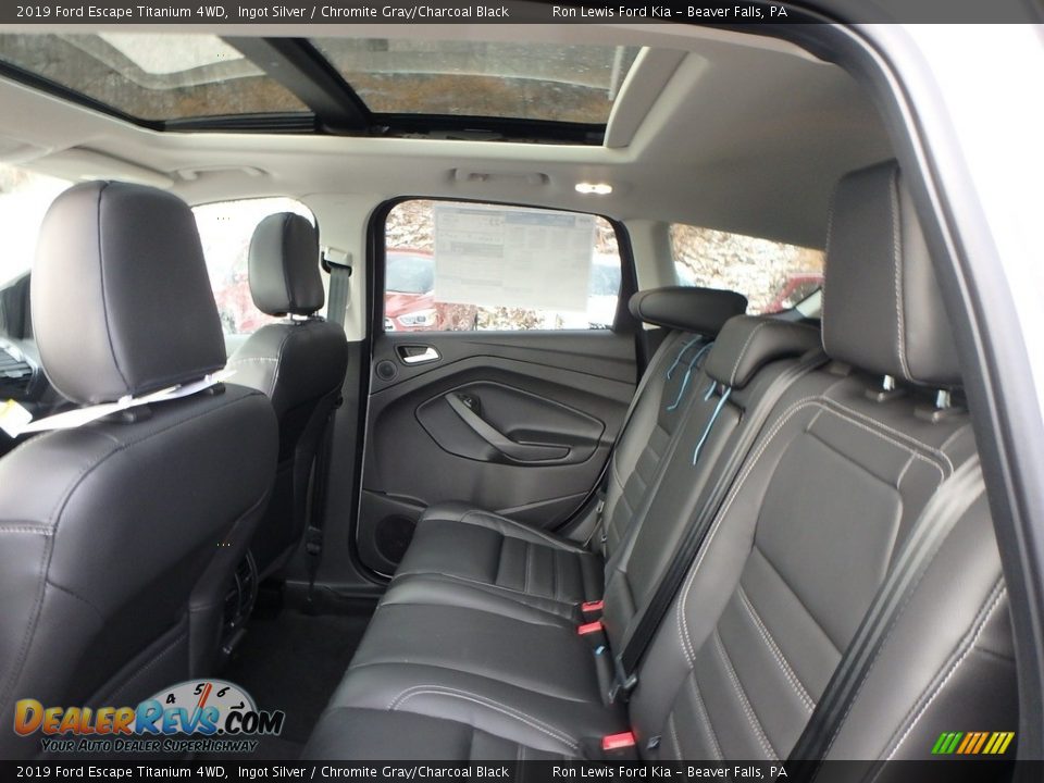 2019 Ford Escape Titanium 4WD Ingot Silver / Chromite Gray/Charcoal Black Photo #12