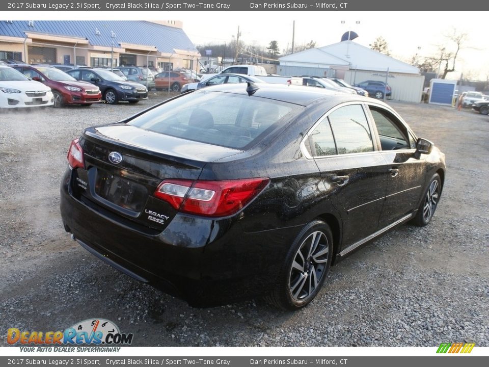 2017 Subaru Legacy 2.5i Sport Crystal Black Silica / Sport Two-Tone Gray Photo #6