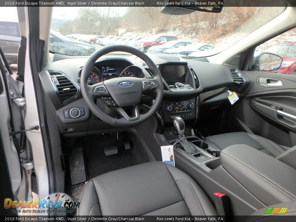 2019 Ford Escape Titanium 4WD Ingot Silver / Chromite Gray/Charcoal Black Photo #13