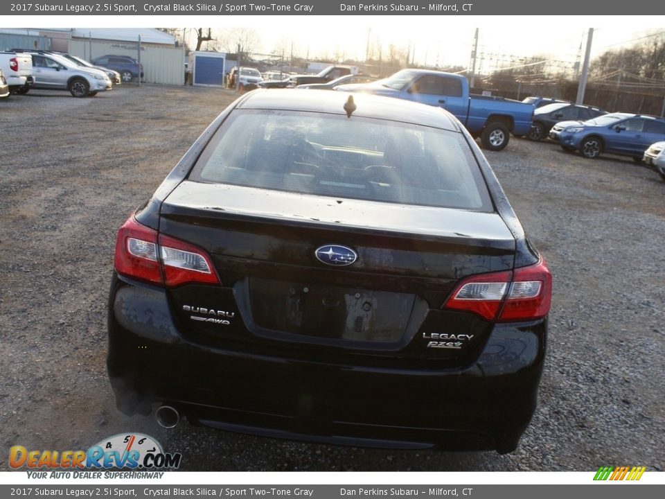 2017 Subaru Legacy 2.5i Sport Crystal Black Silica / Sport Two-Tone Gray Photo #7