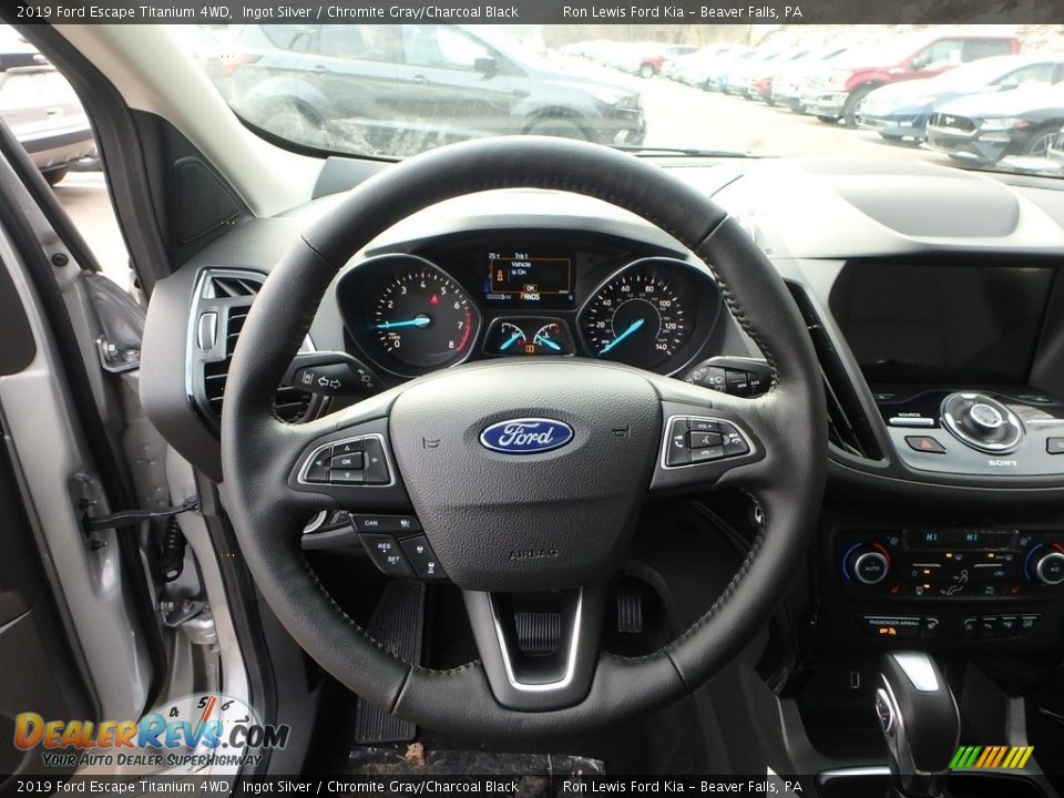 2019 Ford Escape Titanium 4WD Ingot Silver / Chromite Gray/Charcoal Black Photo #17