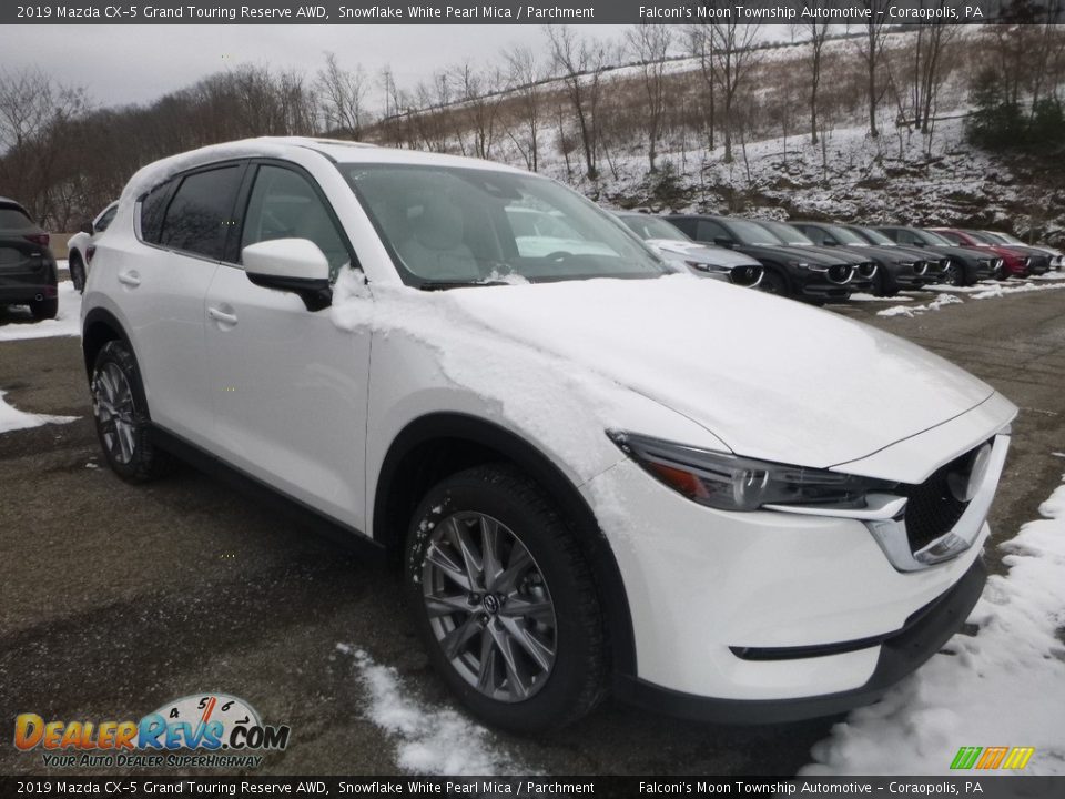 2019 Mazda CX-5 Grand Touring Reserve AWD Snowflake White Pearl Mica / Parchment Photo #3