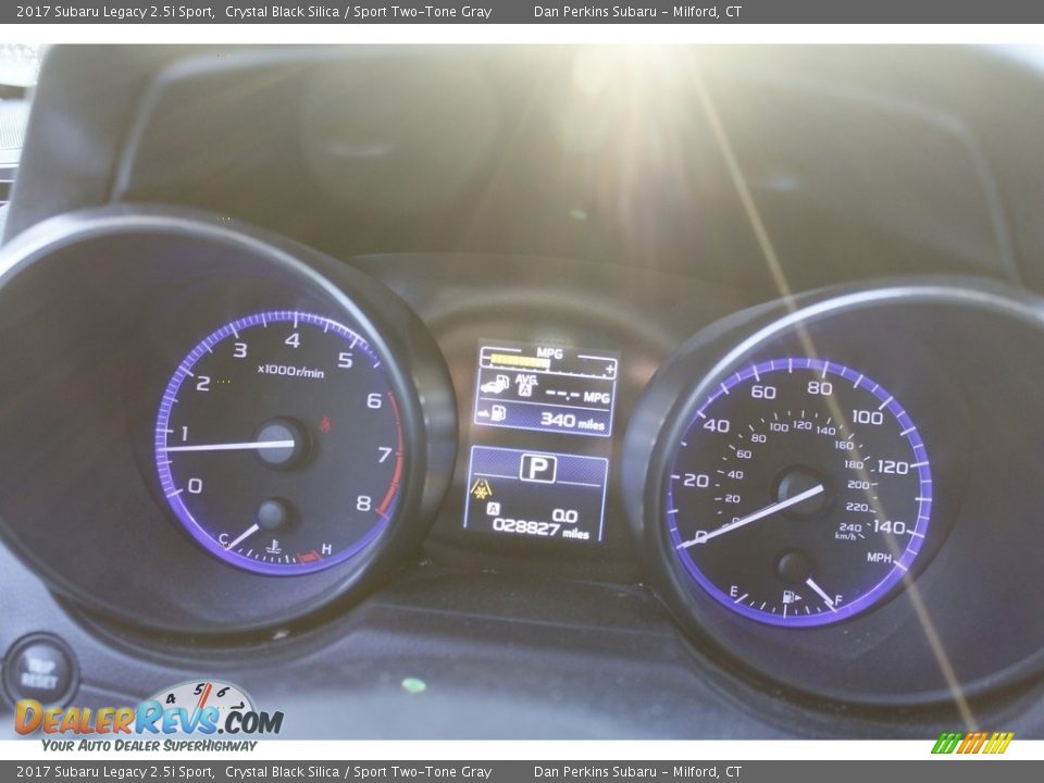 2017 Subaru Legacy 2.5i Sport Crystal Black Silica / Sport Two-Tone Gray Photo #12