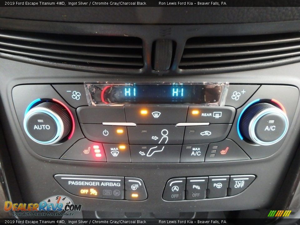 2019 Ford Escape Titanium 4WD Ingot Silver / Chromite Gray/Charcoal Black Photo #19