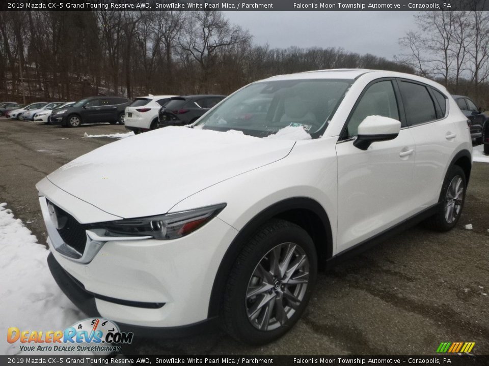 2019 Mazda CX-5 Grand Touring Reserve AWD Snowflake White Pearl Mica / Parchment Photo #4