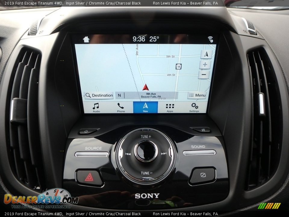 2019 Ford Escape Titanium 4WD Ingot Silver / Chromite Gray/Charcoal Black Photo #20