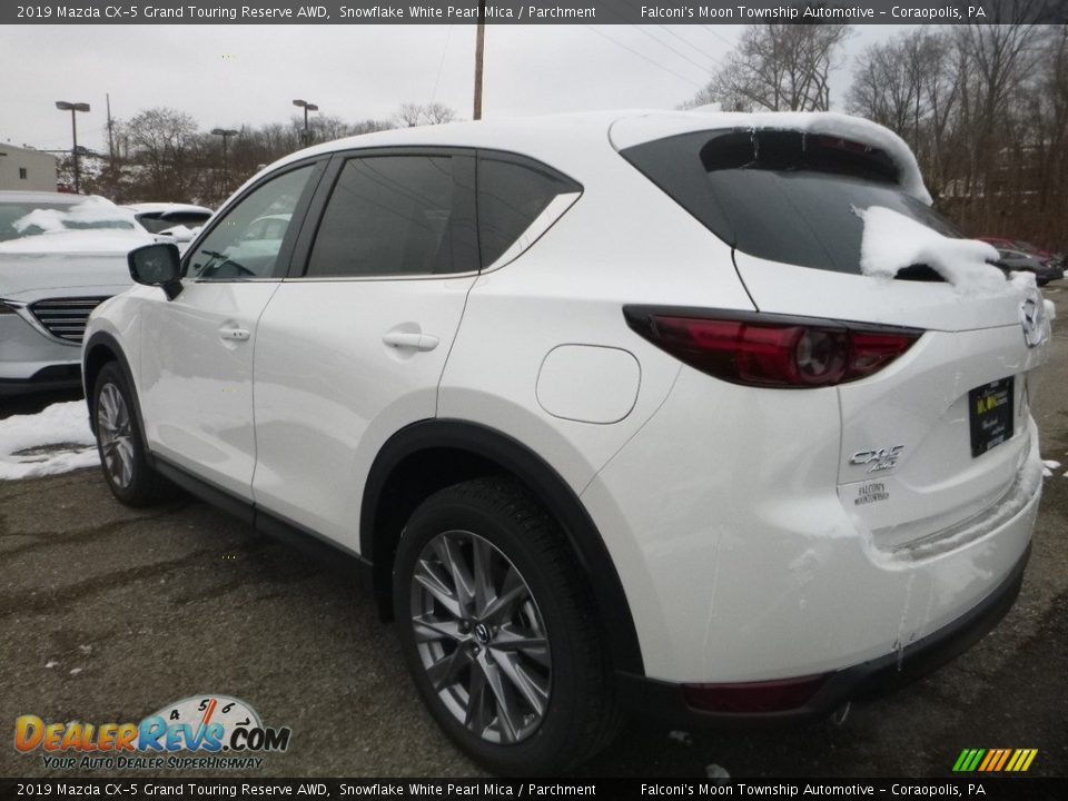2019 Mazda CX-5 Grand Touring Reserve AWD Snowflake White Pearl Mica / Parchment Photo #5