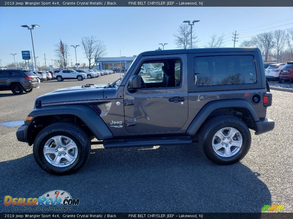 2019 Jeep Wrangler Sport 4x4 Granite Crystal Metallic / Black Photo #3