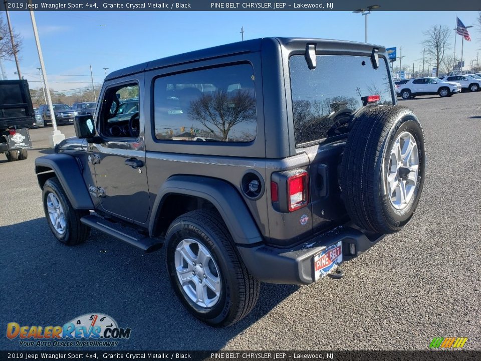 2019 Jeep Wrangler Sport 4x4 Granite Crystal Metallic / Black Photo #4