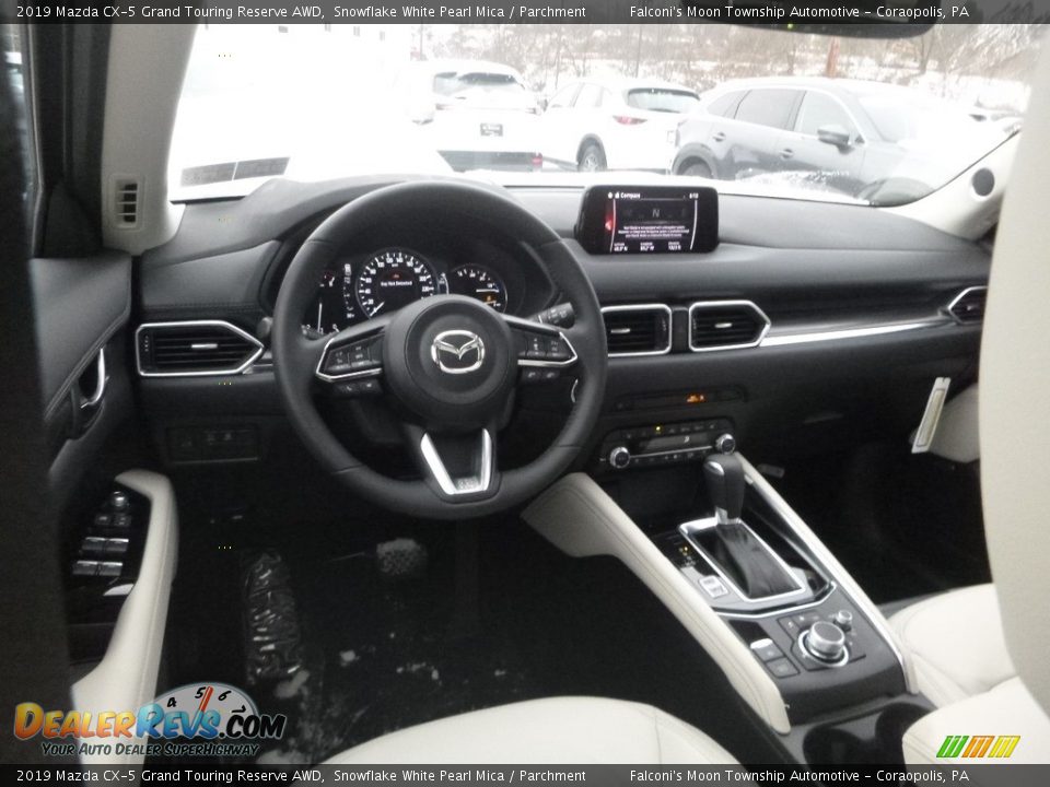 2019 Mazda CX-5 Grand Touring Reserve AWD Snowflake White Pearl Mica / Parchment Photo #8