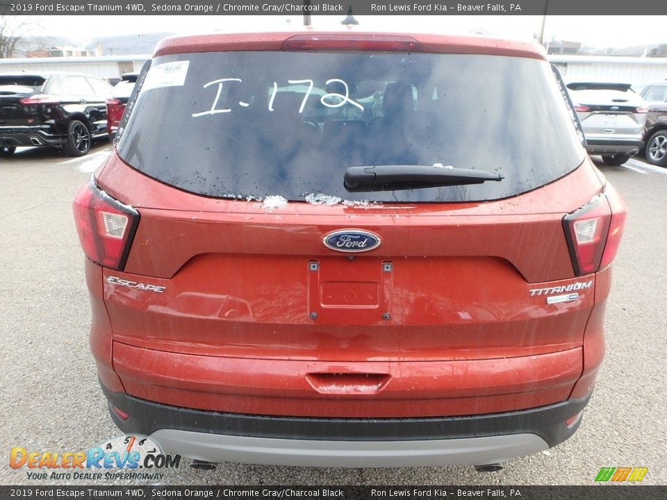 2019 Ford Escape Titanium 4WD Sedona Orange / Chromite Gray/Charcoal Black Photo #3