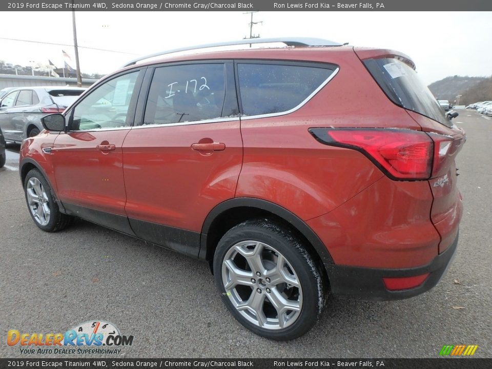 2019 Ford Escape Titanium 4WD Sedona Orange / Chromite Gray/Charcoal Black Photo #5