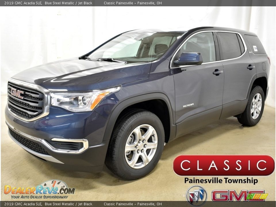 2019 GMC Acadia SLE Blue Steel Metallic / Jet Black Photo #1