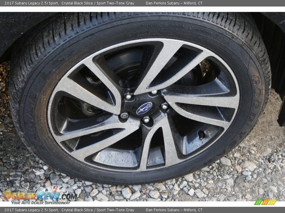 2017 Subaru Legacy 2.5i Sport Crystal Black Silica / Sport Two-Tone Gray Photo #24