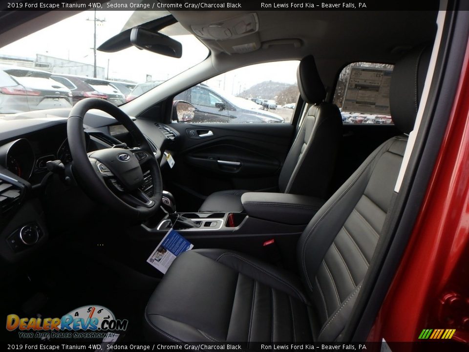 2019 Ford Escape Titanium 4WD Sedona Orange / Chromite Gray/Charcoal Black Photo #11