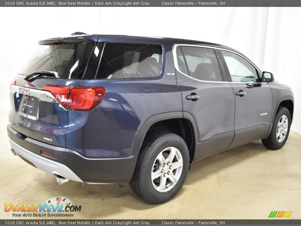 2019 GMC Acadia SLE AWD Blue Steel Metallic / Dark Ash Gray/Light Ash Gray Photo #2