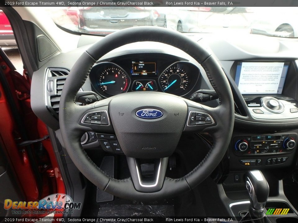 2019 Ford Escape Titanium 4WD Steering Wheel Photo #17