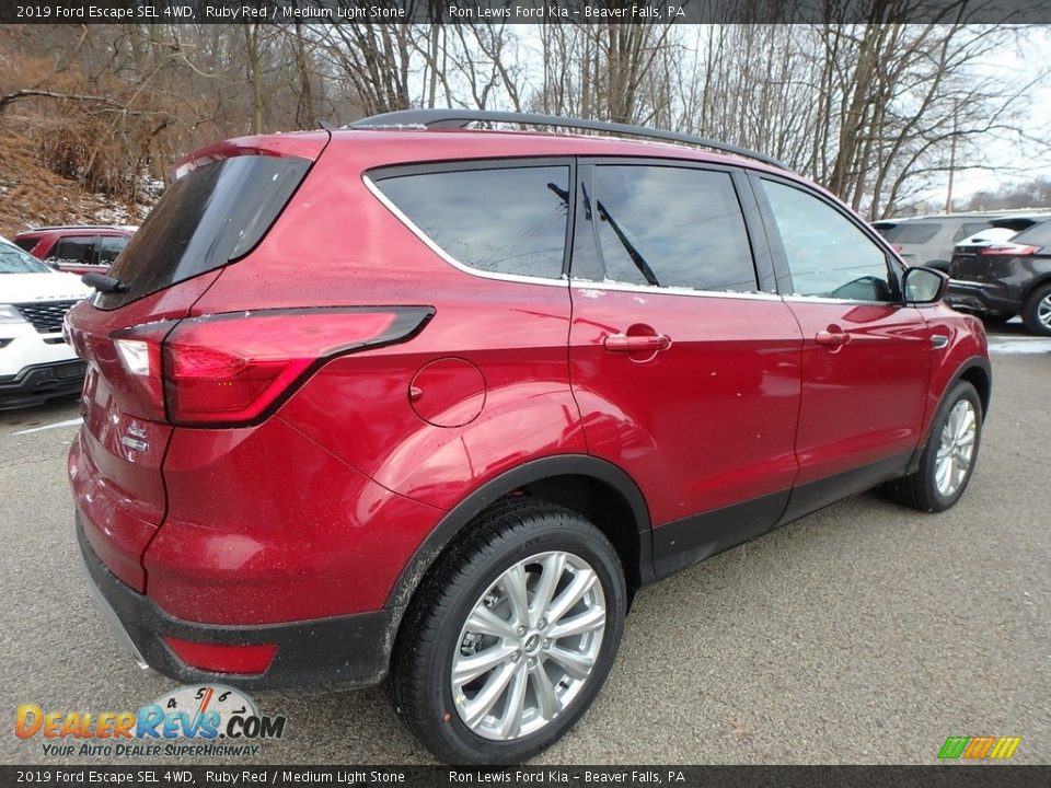 2019 Ford Escape SEL 4WD Ruby Red / Medium Light Stone Photo #2