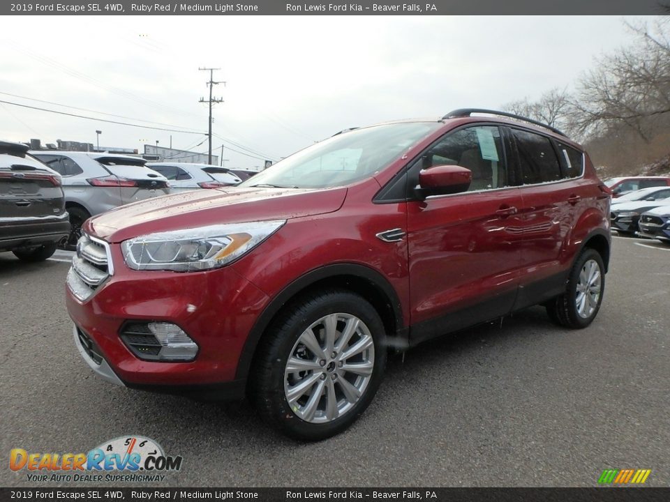 2019 Ford Escape SEL 4WD Ruby Red / Medium Light Stone Photo #7
