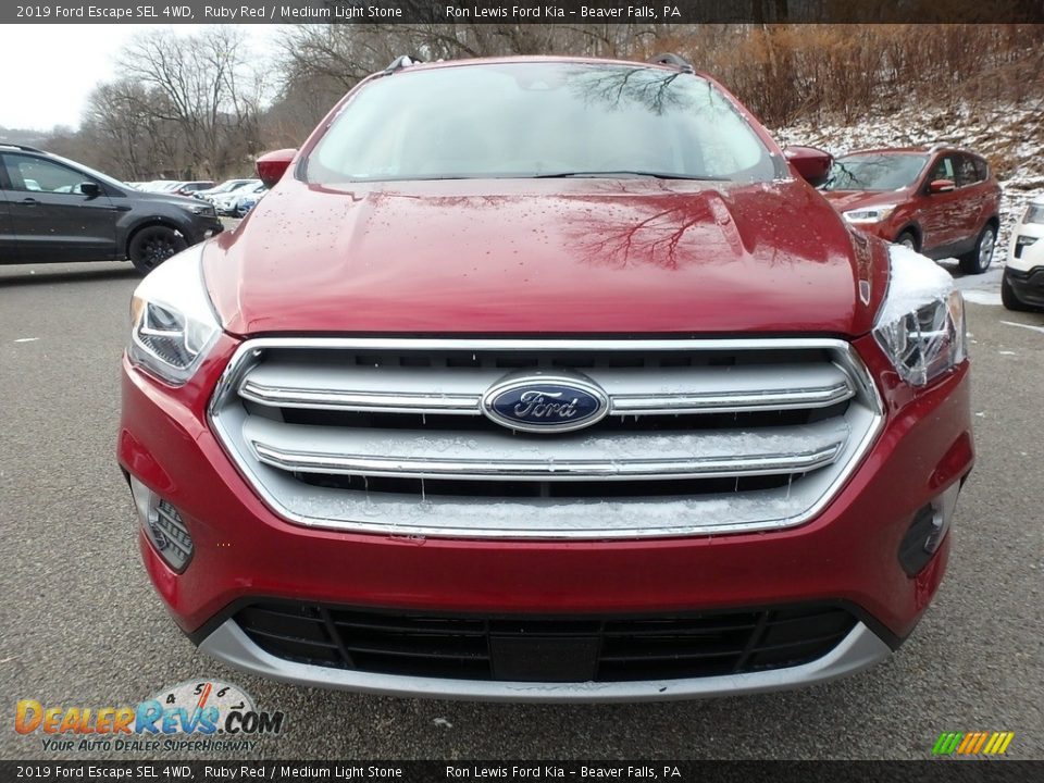 2019 Ford Escape SEL 4WD Ruby Red / Medium Light Stone Photo #8
