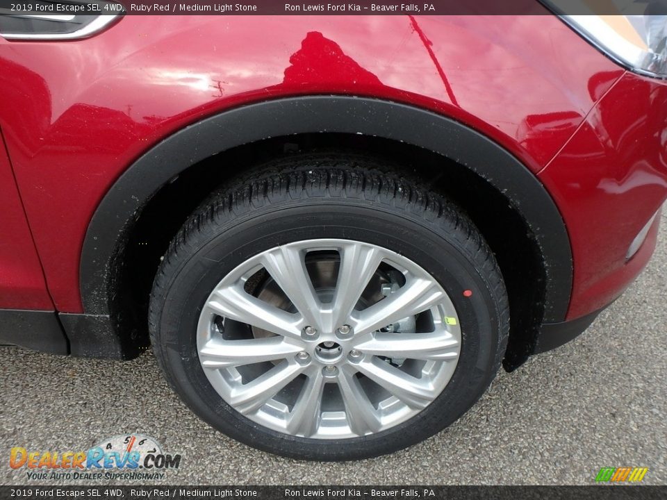 2019 Ford Escape SEL 4WD Ruby Red / Medium Light Stone Photo #10