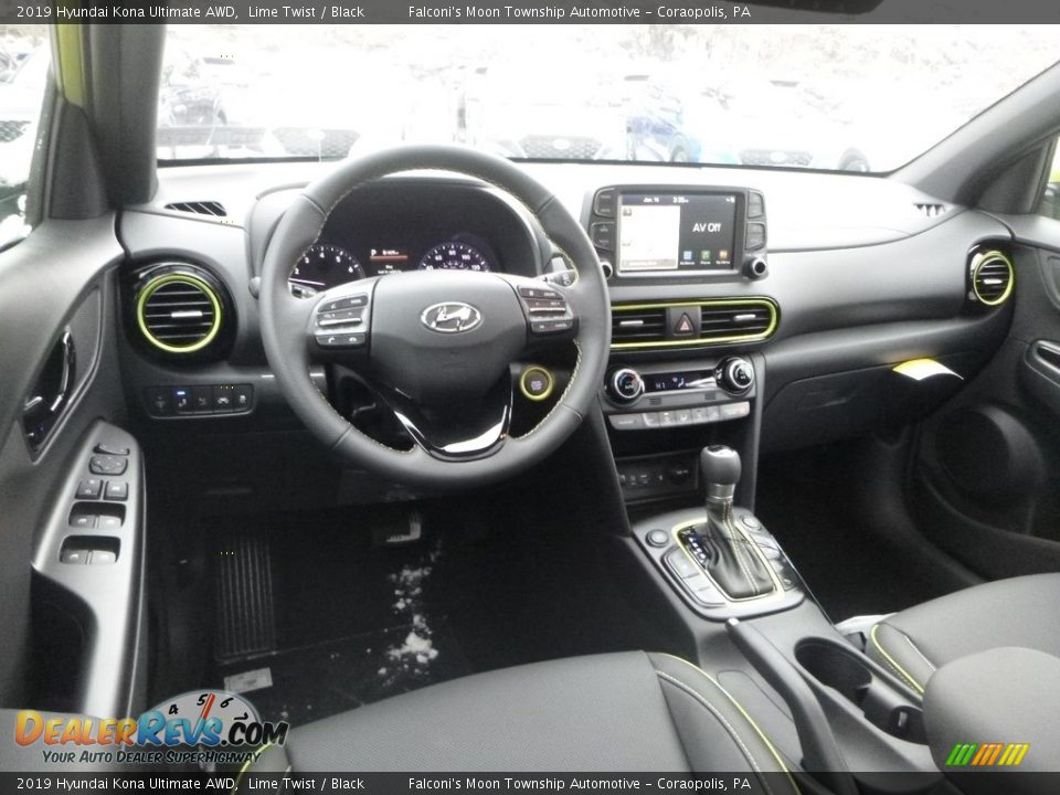 Black Interior - 2019 Hyundai Kona Ultimate AWD Photo #9