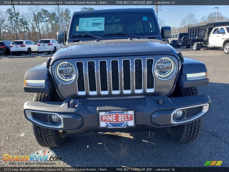 2019 Jeep Wrangler Unlimited Sahara 4x4 Granite Crystal Metallic / Black Photo #2