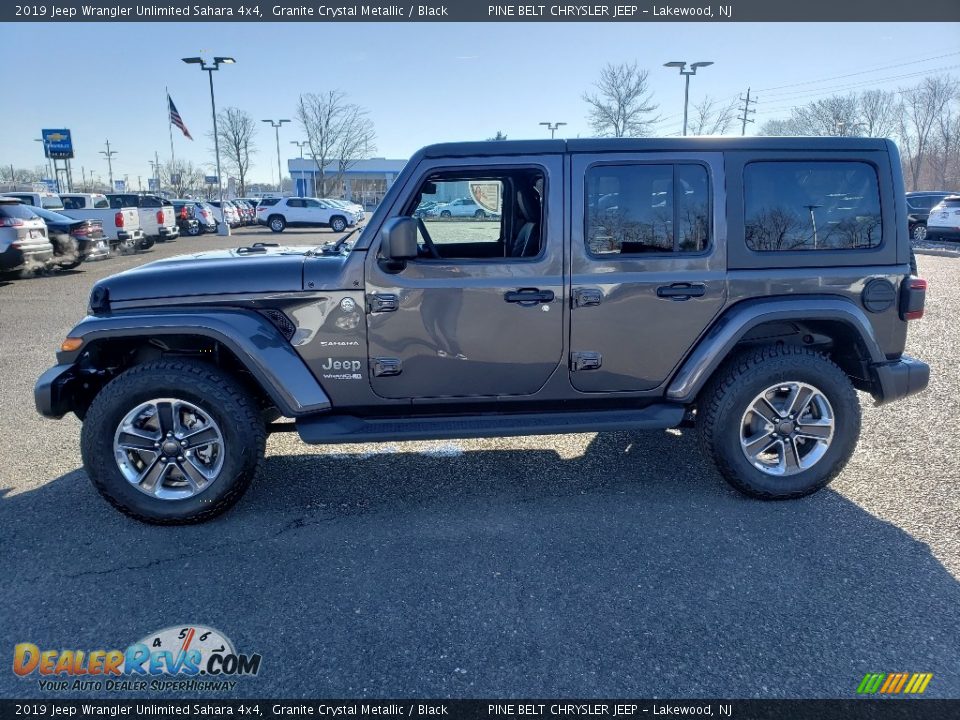 2019 Jeep Wrangler Unlimited Sahara 4x4 Granite Crystal Metallic / Black Photo #3