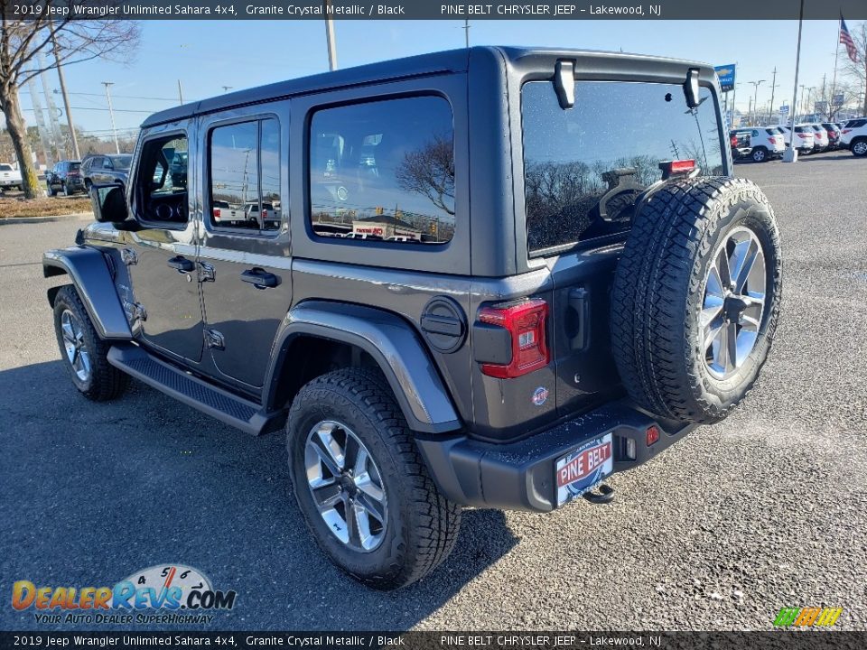 2019 Jeep Wrangler Unlimited Sahara 4x4 Granite Crystal Metallic / Black Photo #4