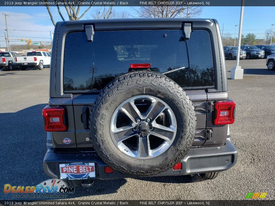 2019 Jeep Wrangler Unlimited Sahara 4x4 Granite Crystal Metallic / Black Photo #5