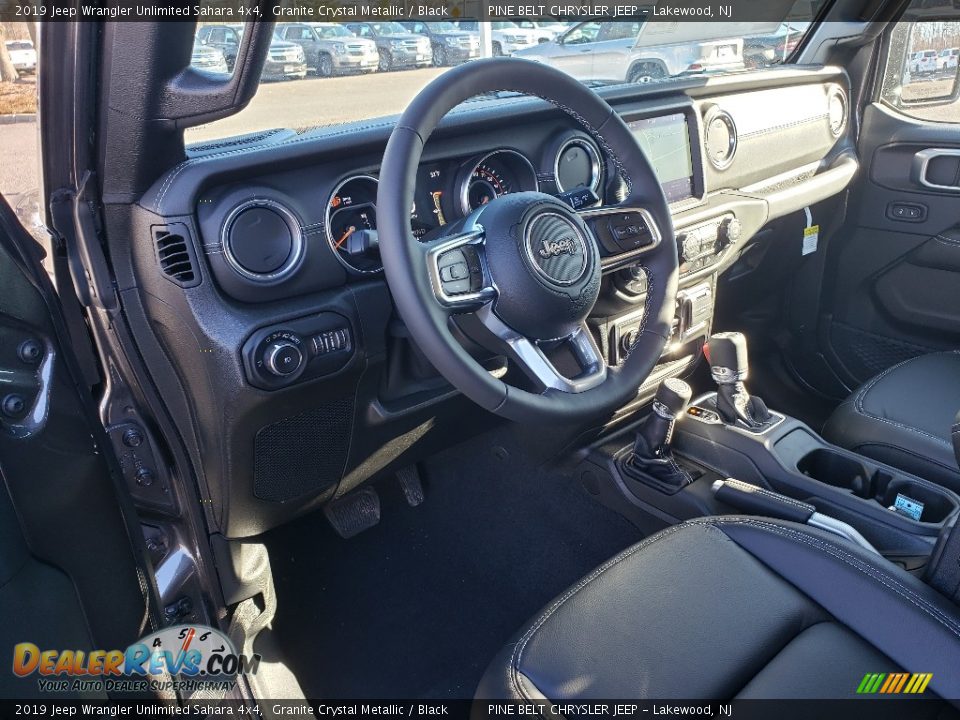 2019 Jeep Wrangler Unlimited Sahara 4x4 Granite Crystal Metallic / Black Photo #7