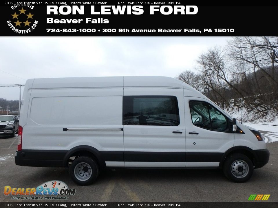 2019 Ford Transit Van 350 MR Long Oxford White / Pewter Photo #1