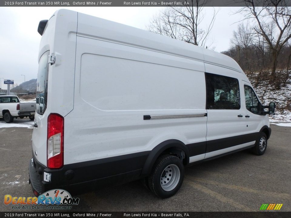 2019 Ford Transit Van 350 MR Long Oxford White / Pewter Photo #4